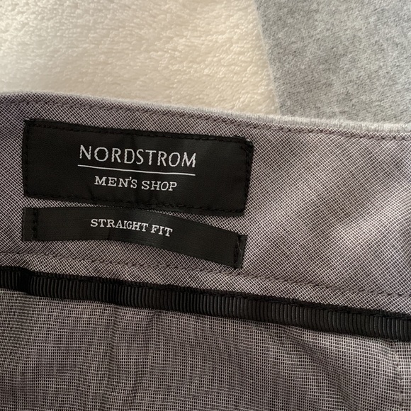 Men’s Nordstrom Straight Fit Grey Pants - Picture 3 of 8